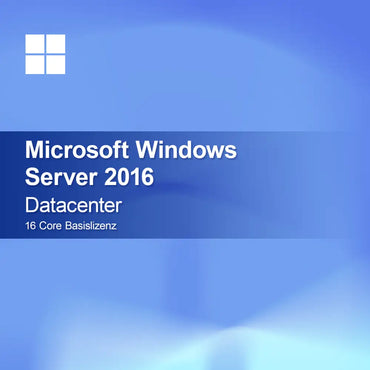 Microsoft Windows Server 2016 Datacenter 16 Core Licença Básica