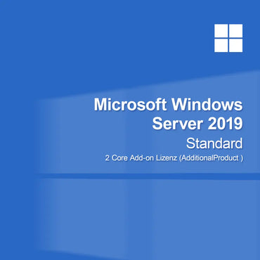 Microsoft Windows Server 2019 Standard - 2 Core lisenssi lisäosa (AdditionalProduct )