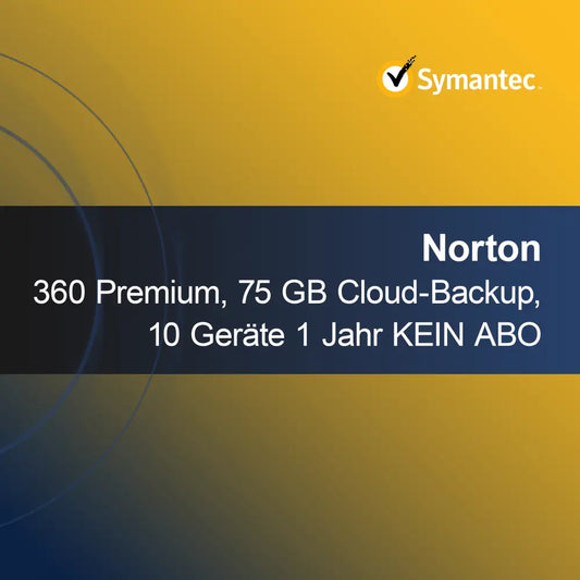 Norton 360 Premium, 75 GB cloudové zálohování, 10 zařízení 1 rok BEZ PŘEDPLATNÉHO