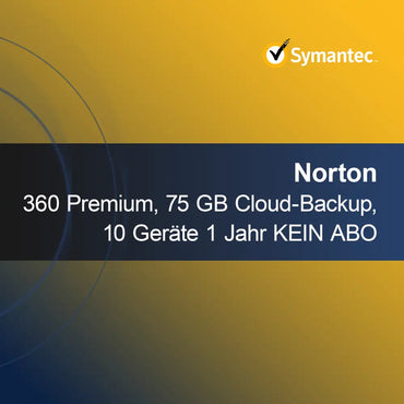 Norton 360 Premium, 75 GB cloudové zálohování, 10 zařízení 1 rok BEZ PŘEDPLATNÉHO
